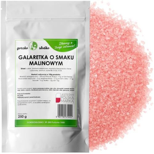 Galaretka o smaku malinowym 250g
